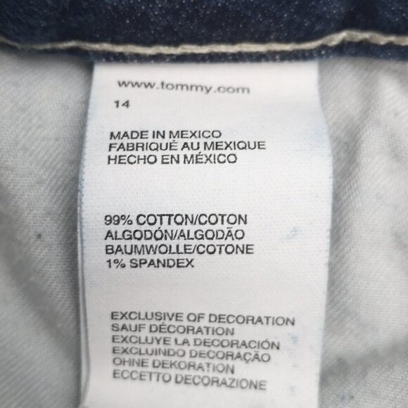 Tommy Hilfiger Ladies Size 14 Medium Wash Straight Leg Blue Jeans - Picture 6 of 15